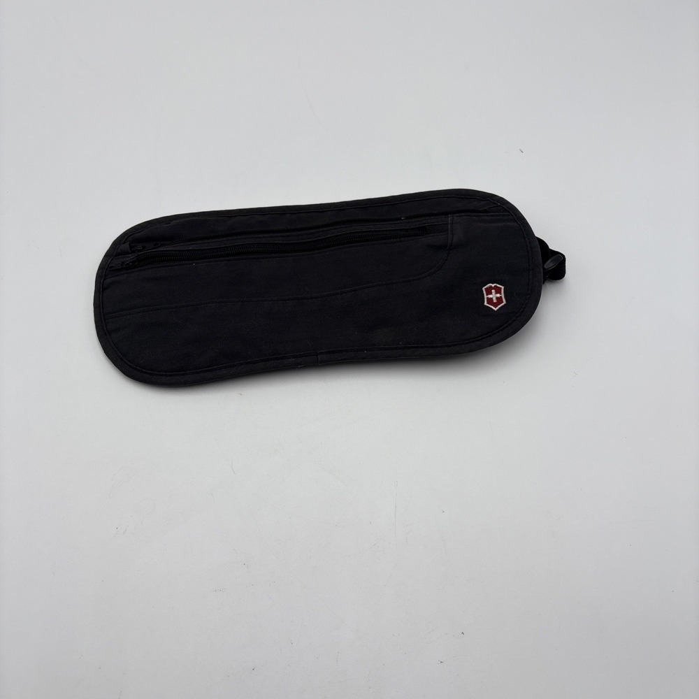 Victorinox Fanny Pack Black Adjustable‎ Belt Nylon Three Zippered Compartments